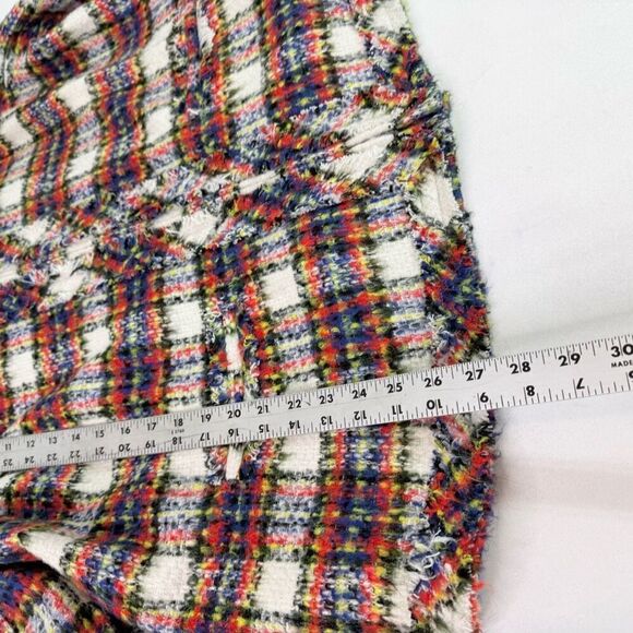 Lands' End Jacket Womens 24W Wool Blend TartanPlaid Tweed Blazer Full Zip - Picture 7 of 10